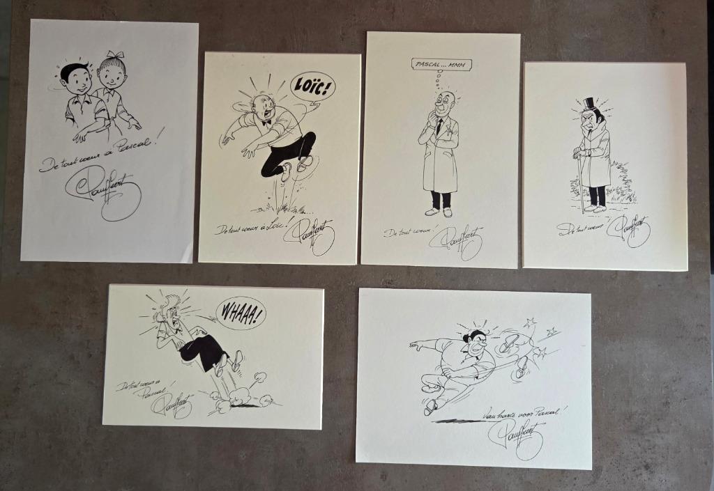 6 dédicaces Bob et Bobette, Livres, Plusieurs BD, Enlèvement ou Envoi, Neuf