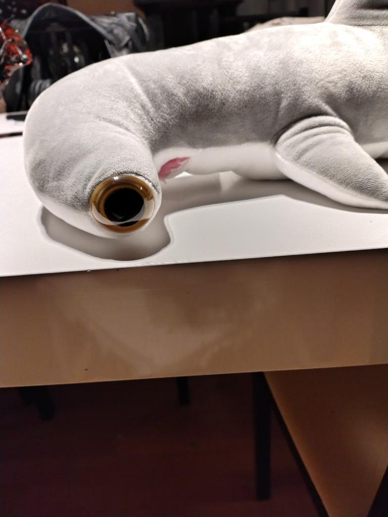 prachtige knuffel hamerhaai Pairi Daiza nieuw valentijn, Enlèvement, Neuf, Autres types, Autres marques