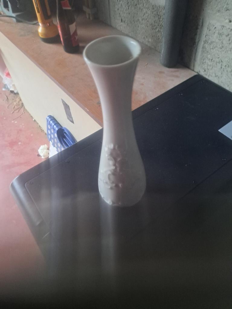 Vase blanc, Maison & Meubles, Enlèvement, Comme neuf, Blanc