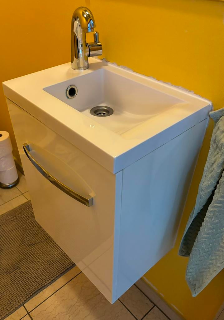 Meuble wc avec évier et robinet Allibert, Enlèvement, Utilisé