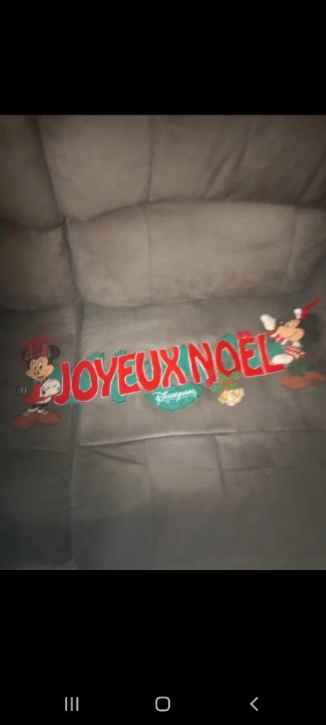 Guirlande joyeux Noël disneyland mickey banderole, Collections, Enlèvement ou Envoi