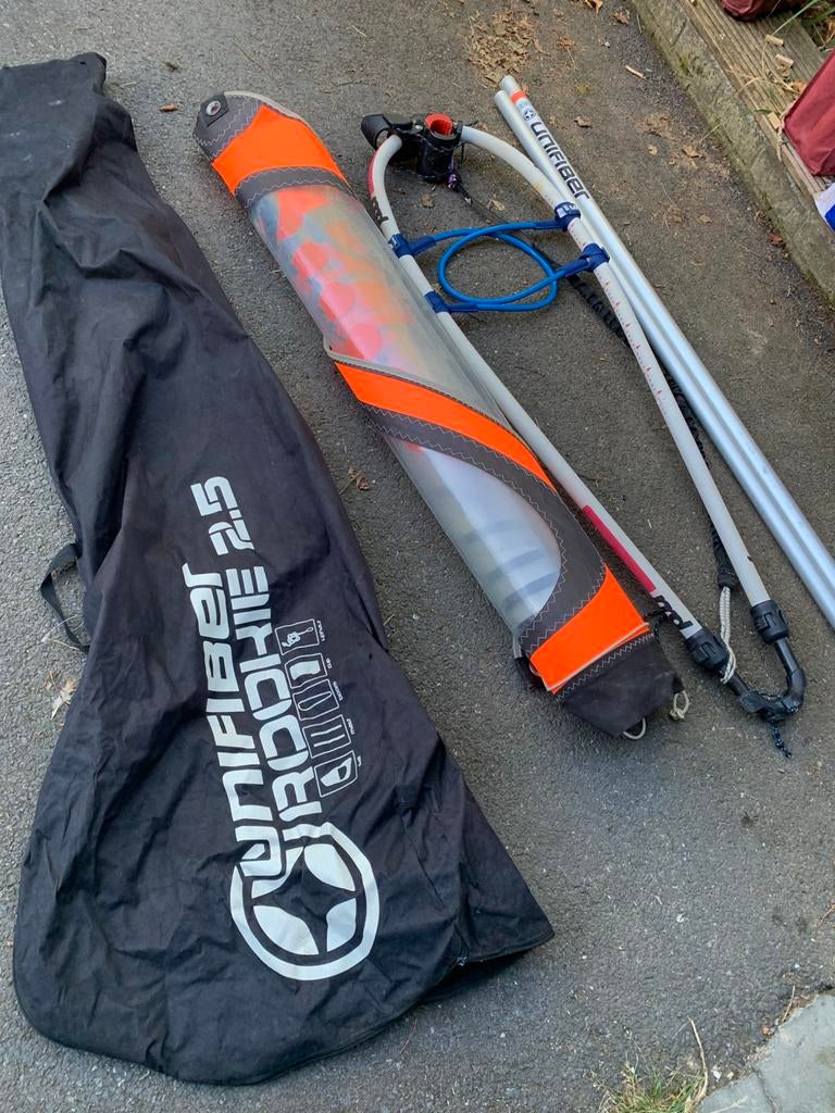 Gréement enfant Unifiber 2,5 m2, Moins de 5 m², Enlèvement, Utilisé, Avec sac de transport