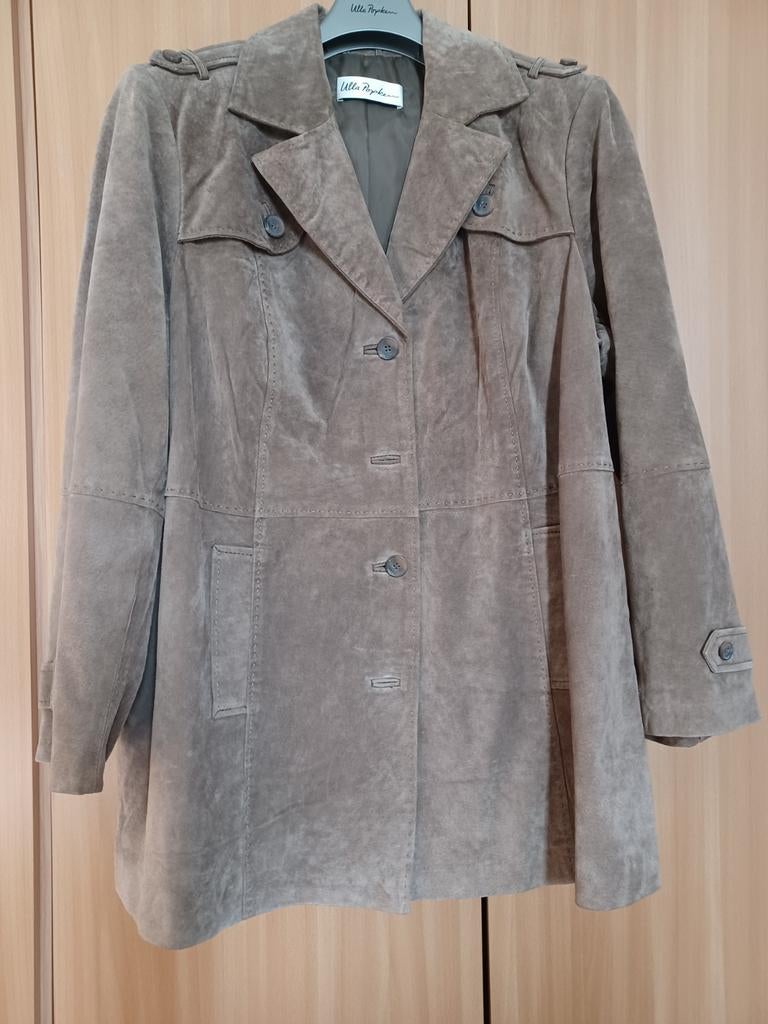 Daim jas Ulla Popken maat 50/52, Kleding | Dames, Ophalen of Verzenden, Zo goed als nieuw