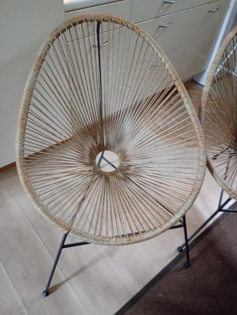 Fauteuils  Acapulco motif rotin, Jardin & Terrasse, Enlèvement ou Envoi