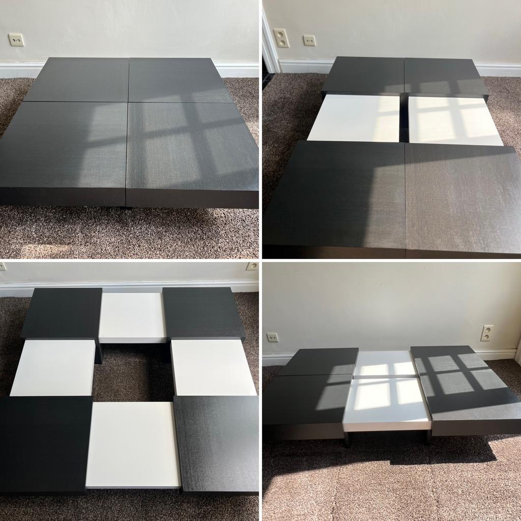 Table basse coulissante unique : cm 90x90, 90x130, 130x130, Maison & Meubles, Enlèvement, Comme neuf