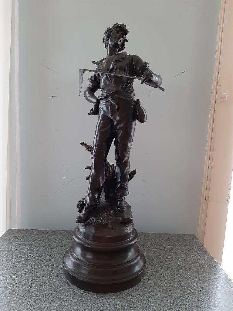 Jonge Man met zeis, genaamd : De Maaier, Antiek en Kunst, Ophalen