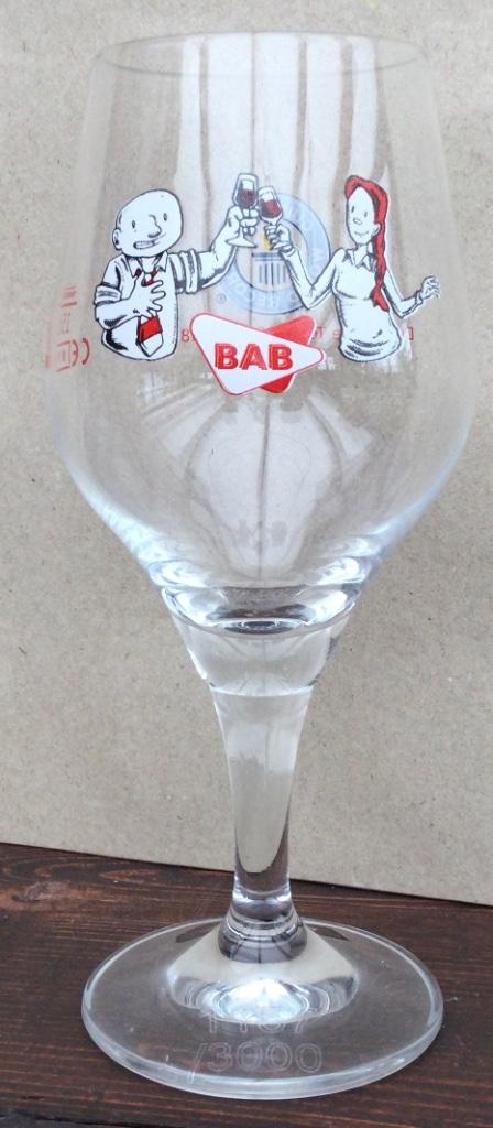 Bier brouwerij glas Bab Aigle belgica Brugge proeft wit kop, Collections, Marques de bière, Enlèvement ou Envoi, Comme neuf