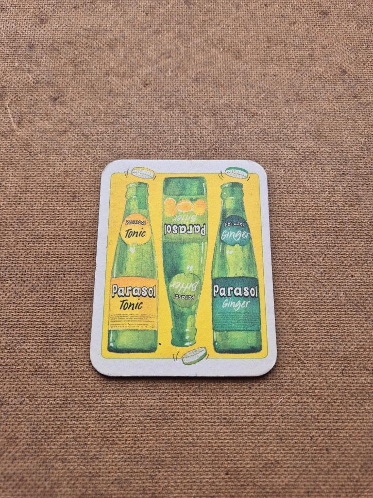 Sous bock Parasol (modèle 3), Collections, Marques de bière, Enlèvement ou Envoi, Utilisé, Sous-bock, Autres marques