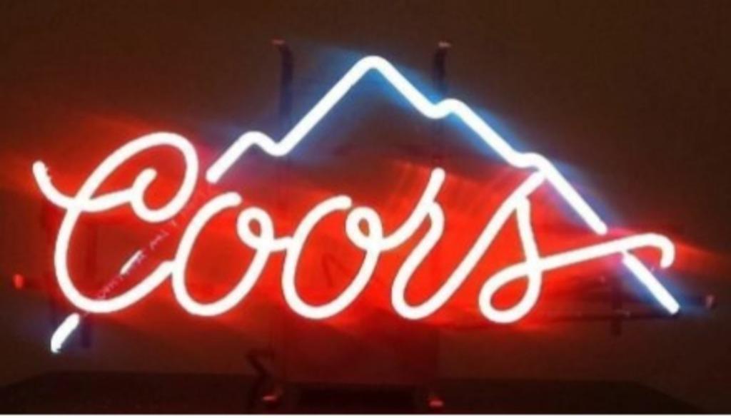 Coors USA bier neon reclame verlichting en veel andere neons, Verzamelen, Ophalen of Verzenden, Nieuw, Lichtbak of (neon) lamp