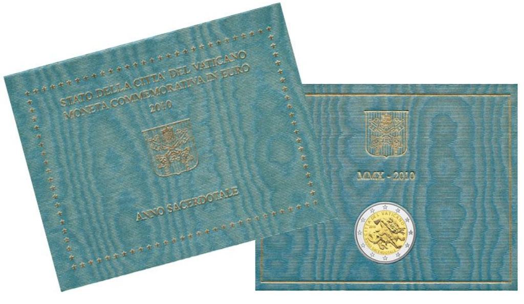 2 euro Vaticaanstad 2010 Priesterjaar, Ophalen of Verzenden, Vaticaanstad, 2 euro