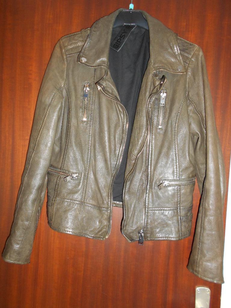 Blouson en cuir femme, Vêtements | Femmes, Autre, Taille 38/40 (M), Comme neuf, Vert