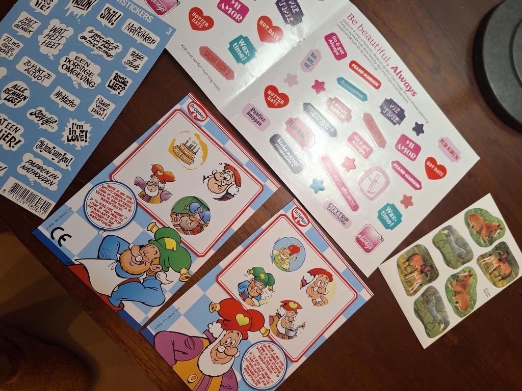stickertjes, Verzamelen, Ophalen, Nieuw