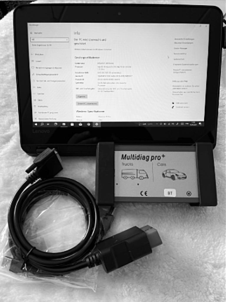 Diagnoseapparaat met Laptop/Tablet voor Cars en Trucks, Ophalen of Verzenden, Zo goed als nieuw