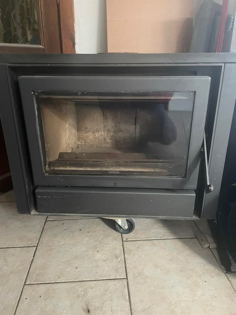 Insert à bois barbas avec ventilateur, Enlèvement, Utilisé, Insert, Cheminée au bois