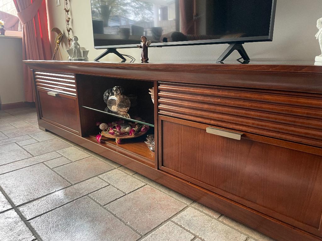 Meuble TV, bois de cerisier comme neuf, Enlèvement, Comme neuf, Cerisier