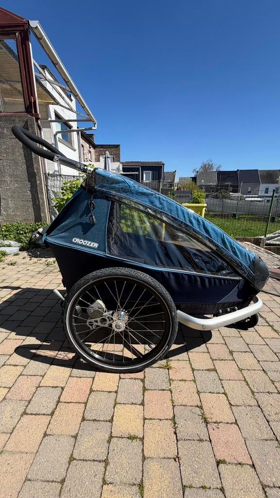 Croozer Kid Plus for 1, Vélos & Vélomoteurs, Accessoires vélo | Remorques, Comme neuf, Remorque pour enfant, 40 à 60 kg, Suspension