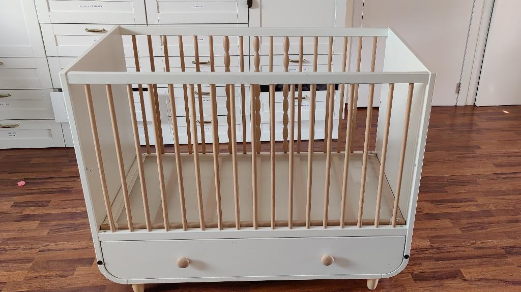 Lit bébé évolutif blanc Myllra Ikea 60*120cm, Ophalen, Zo goed als nieuw, Ledikant