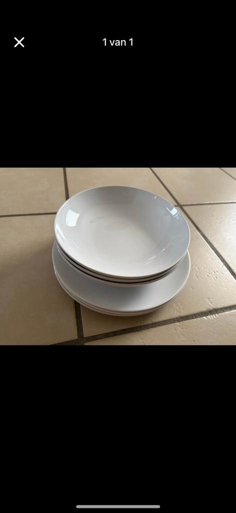 3 assiettes et 3 assiettes creuses, Maison & Meubles, Enlèvement, Utilisé, Assiettes(s)