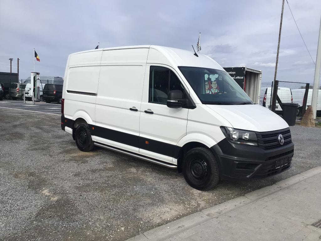 volkswagen crafter l3h3 140pk 2024 29000km 26950e ex, Auto's, Voorwielaandrijving, Stof, 4 cilinders, Volkswagen