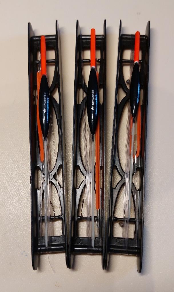 Hengelsport 4 zelfgemaakte vislijntjes set 80, Ophalen of Verzenden, Nieuw, Vaste hengel