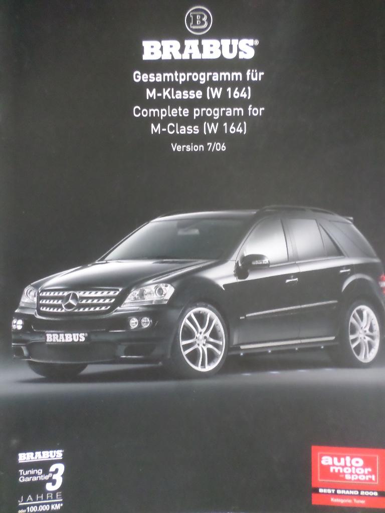 Brochure de la Mercedes Brabus Classe M, Enlèvement ou Envoi, Mercedes