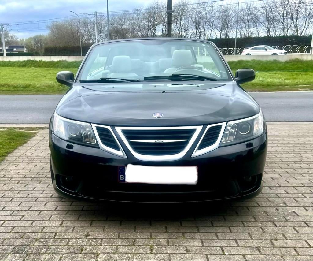 Te koop Saab 9-3 Cabrio 2.0 T Aut Bj 08/2010, 155550Km, Auto's, Saab, 4 cilinders, Cabriolet, Zwart, Particulier