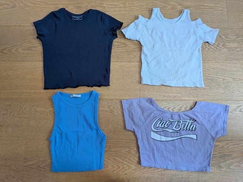 tops courts / crop fille - taille 158 (13 ans), Enlèvement, Utilisé, Fille