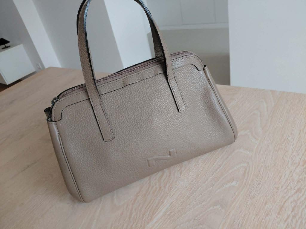 handtas Nathan Baume, Handtassen en Accessoires, Tassen | Damestassen, Ophalen, Zo goed als nieuw, Beige, Handtas