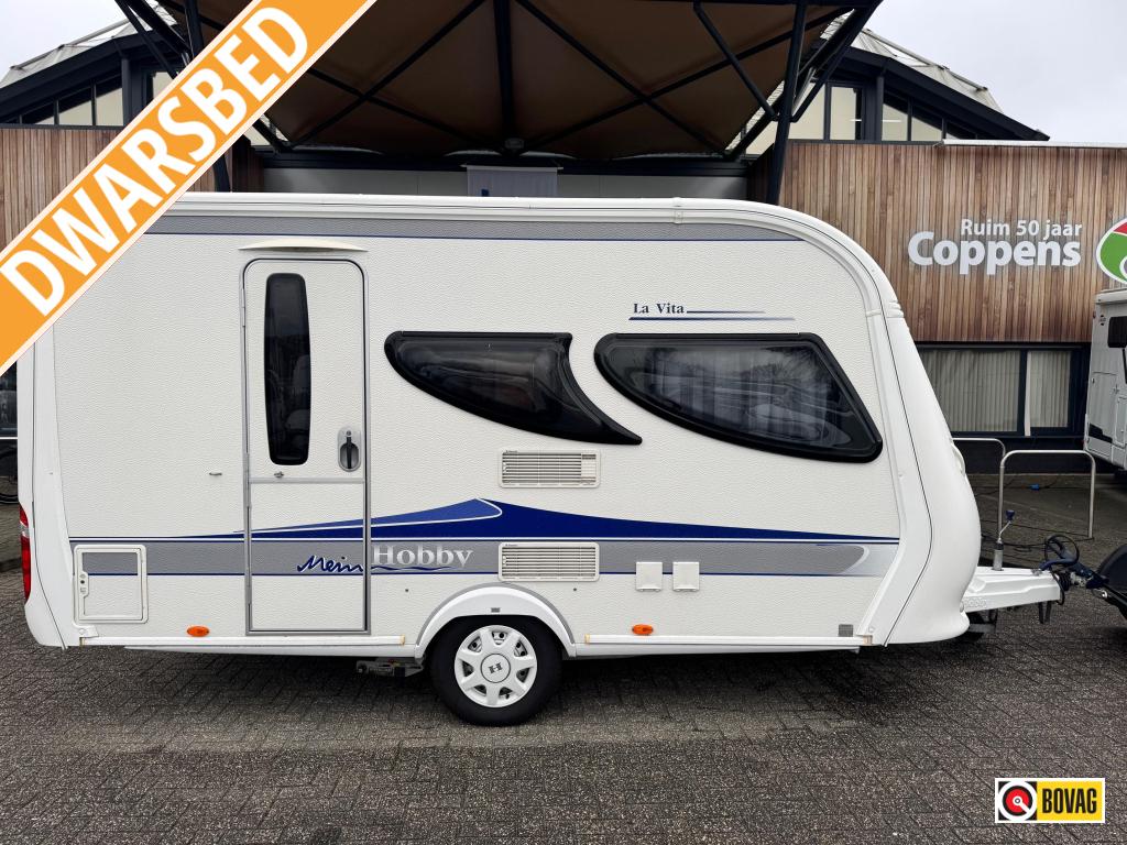 Hobby La Vita 400 SF 2010 MOVER + TENT!, Vast bed, Hobby, Schokbreker, Treinzit