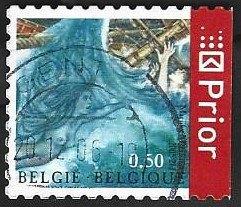 1 Postzegel België 2005 Sprookjes van Andersen Zeemeermin, Frankeerzegel, Ophalen of Verzenden, Gestempeld, Gestempeld