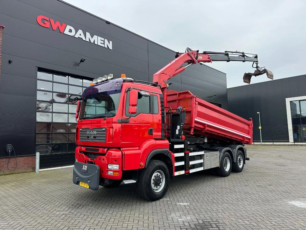 MAN TGA 28.440 6x4-4 BL Kipper / Kraan (bj 2007), Automaat, 324 kW, MAN, Diesel