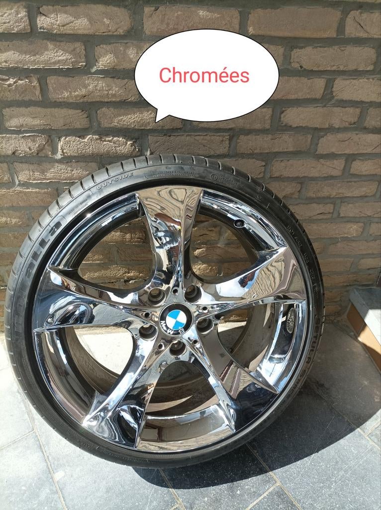 Nieuwe Bmw Chrome-velgen! Zomerkit 18' 5x120mm Nieuw..., Auto-onderdelen, Banden en Velgen, Ophalen, 18 inch, Banden en Velgen