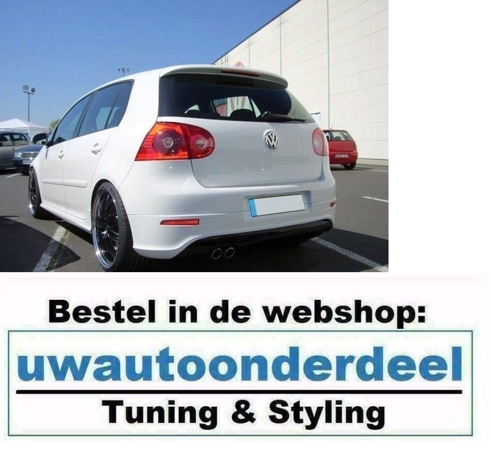 Achterbumper 1 uitlaat R32 look Geschikt Voor Golf 5, Auto diversen, Tuning en Styling, Verzenden