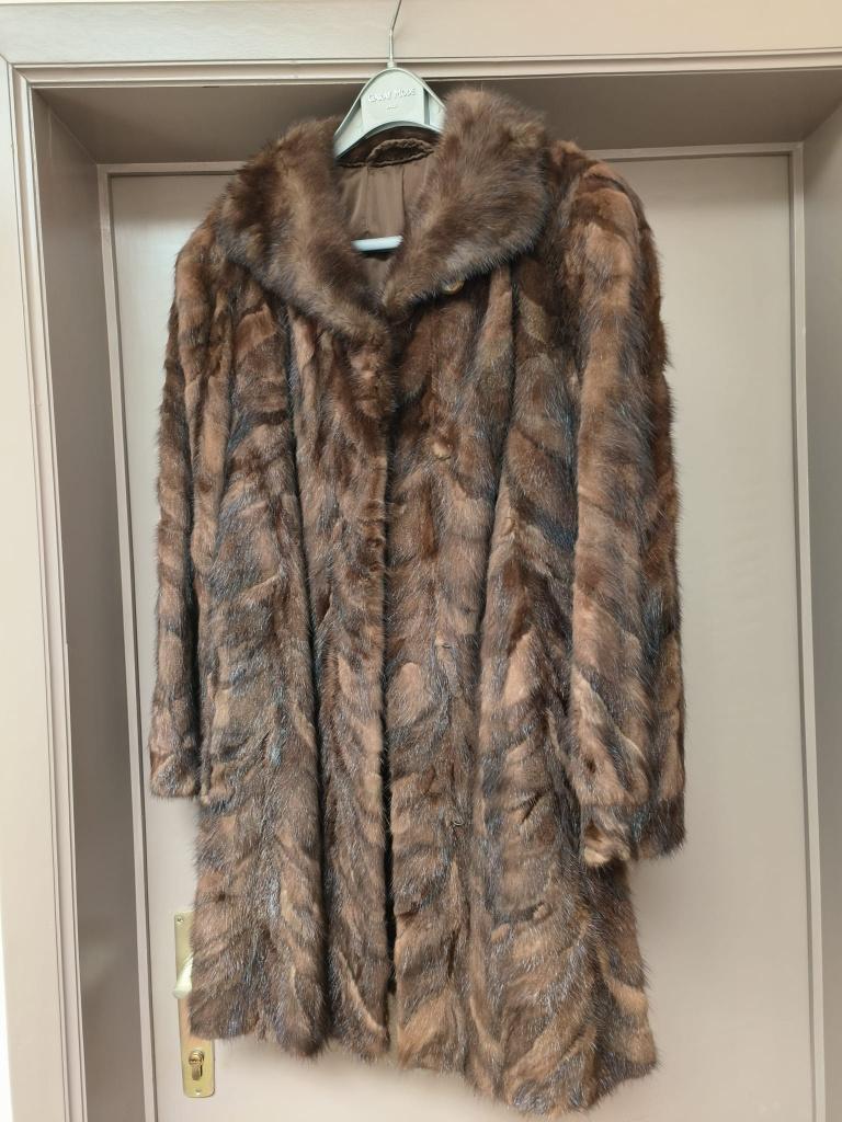 Bontjas (maat 42-44), Kleding | Dames, Jassen | Winter, Ophalen, Zo goed als nieuw, Maat 42/44 (L), Bruin