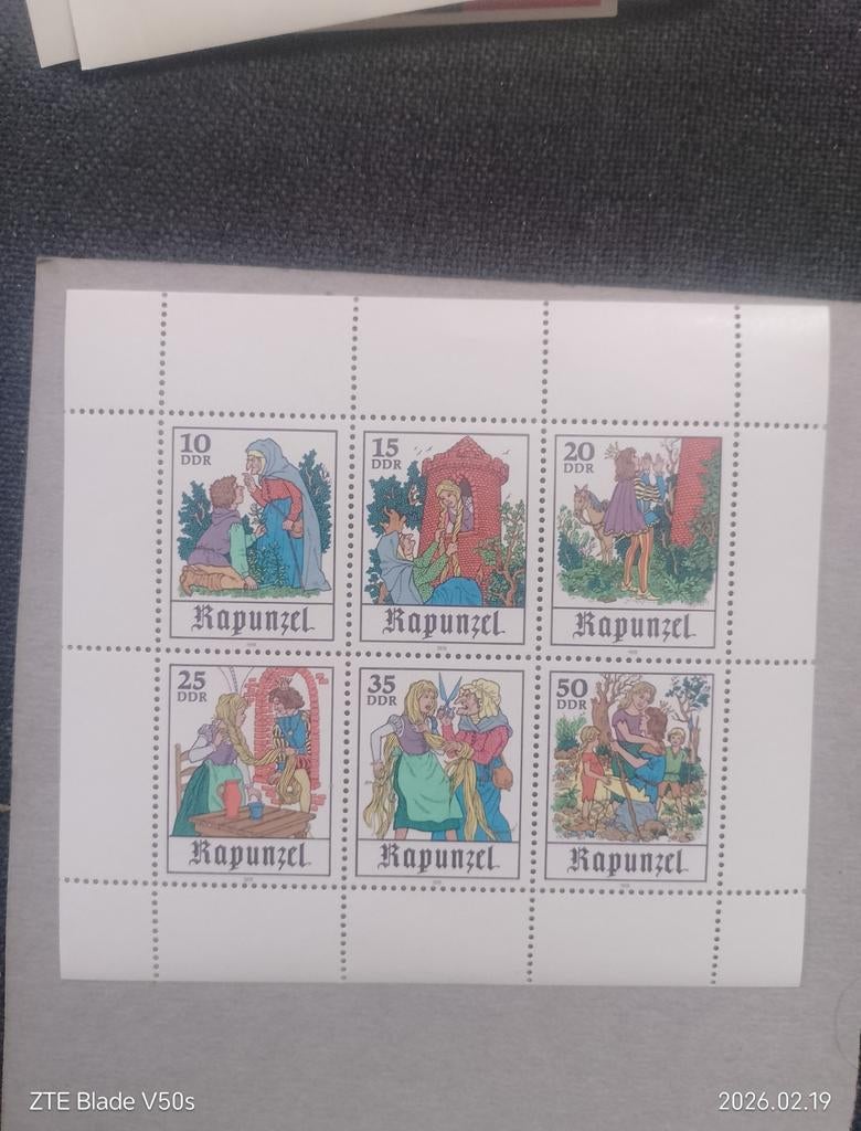 Märchen Rapunzel postzegels, Ophalen of Verzenden