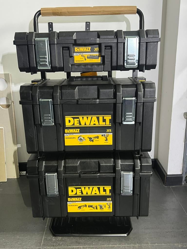 Dewalt trolley + 3 Toughsystem transportkoffers, Doe-het-zelf en Bouw, Ophalen, Nieuw