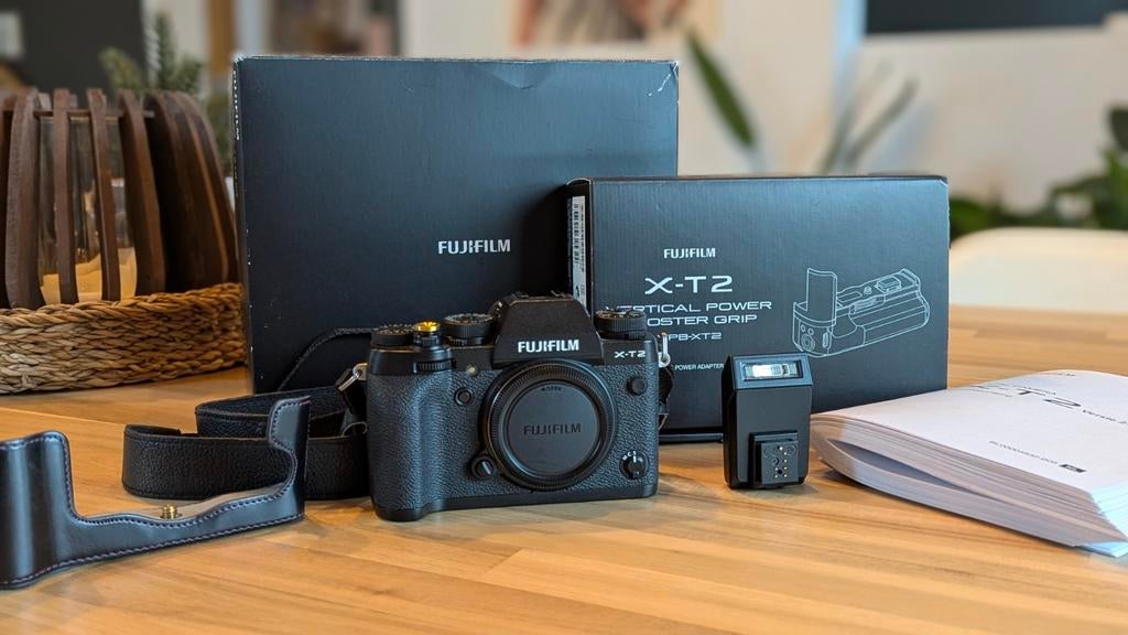 Fujifilm X-T2 body + accessoires, TV, Hi-fi & Vidéo, Enlèvement ou Envoi, Utilisé, Compact, Fuji