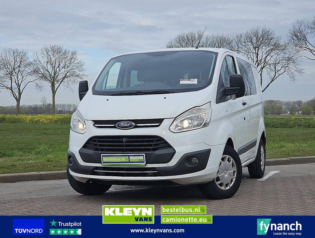 Ford TRANSIT CUSTOM 2.0 L1H1 Dubbele Cabine!, Auto's, Bestelwagens en Lichte vracht, Wit, Bedrijf, Ford, Te koop