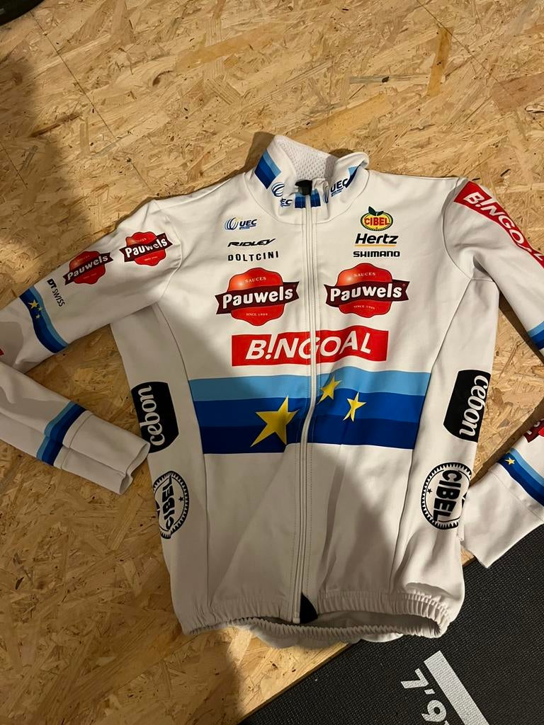 Originele europees kampioen trui michael vanthourenhout, Ophalen of Verzenden, Zo goed als nieuw