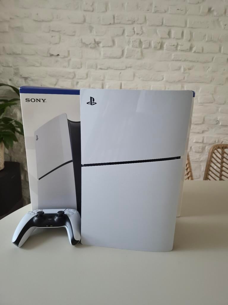 PS5 Slim Disc-versie, Games en Spelcomputers, Spelcomputers | Sony PlayStation 5, Ophalen, Zo goed als nieuw, Playstation 5
