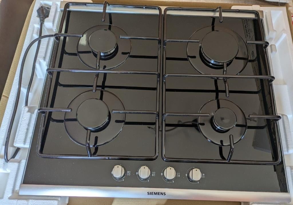 Siemens gasfornuis, Ophalen, Nieuw, 4 kookzones, Inbouw