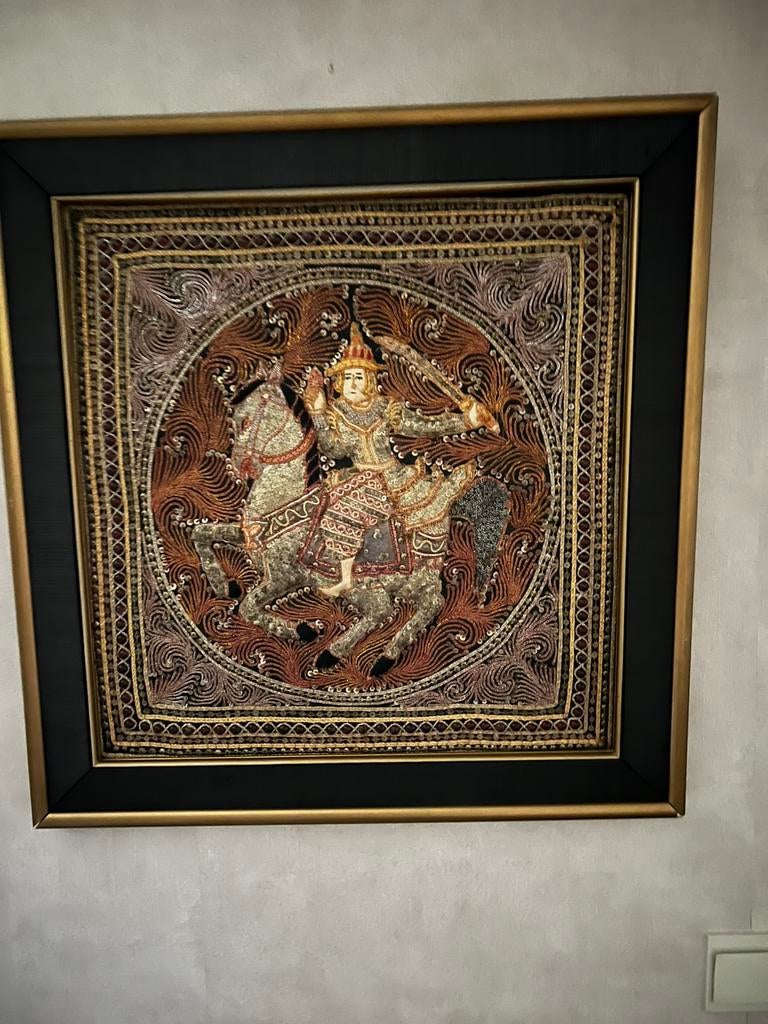 Birmese Kalaga tapijt ‘Thai Godess’, Enlèvement