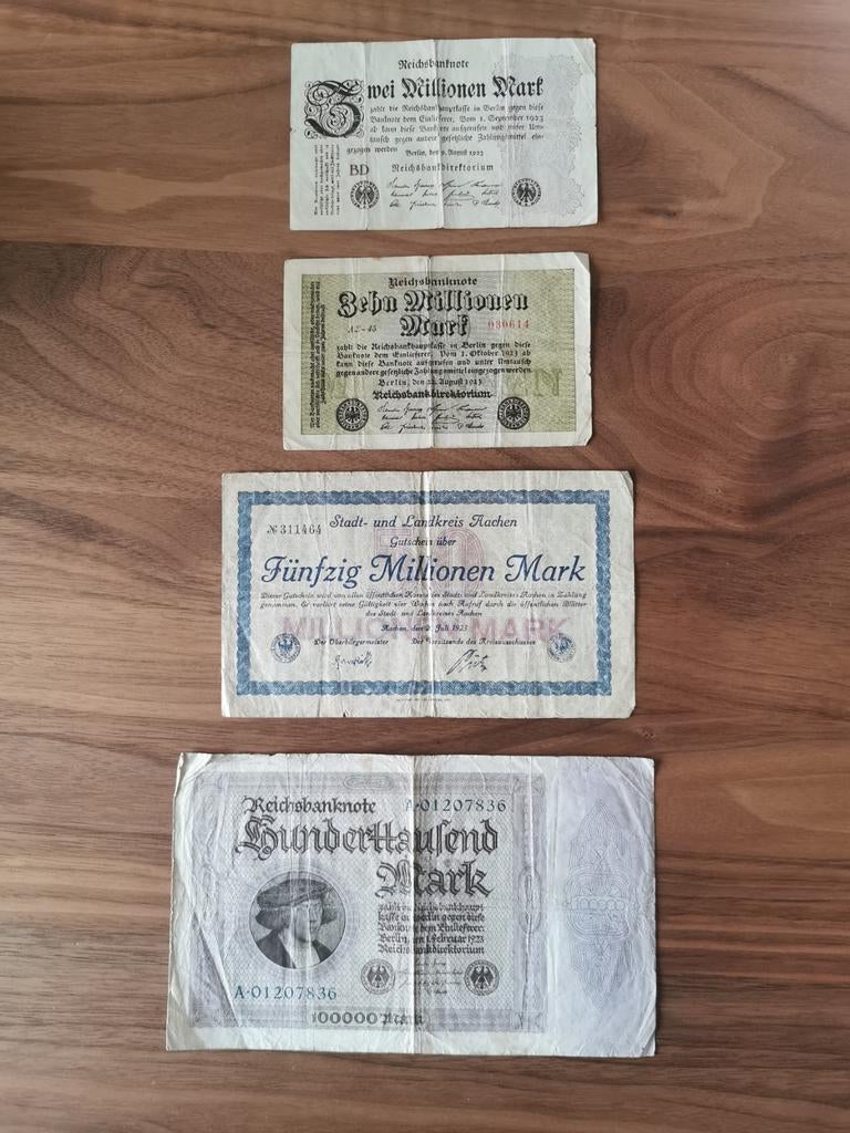 Oude Duitse bankbiljetten, Postzegels en Munten, Ophalen of Verzenden