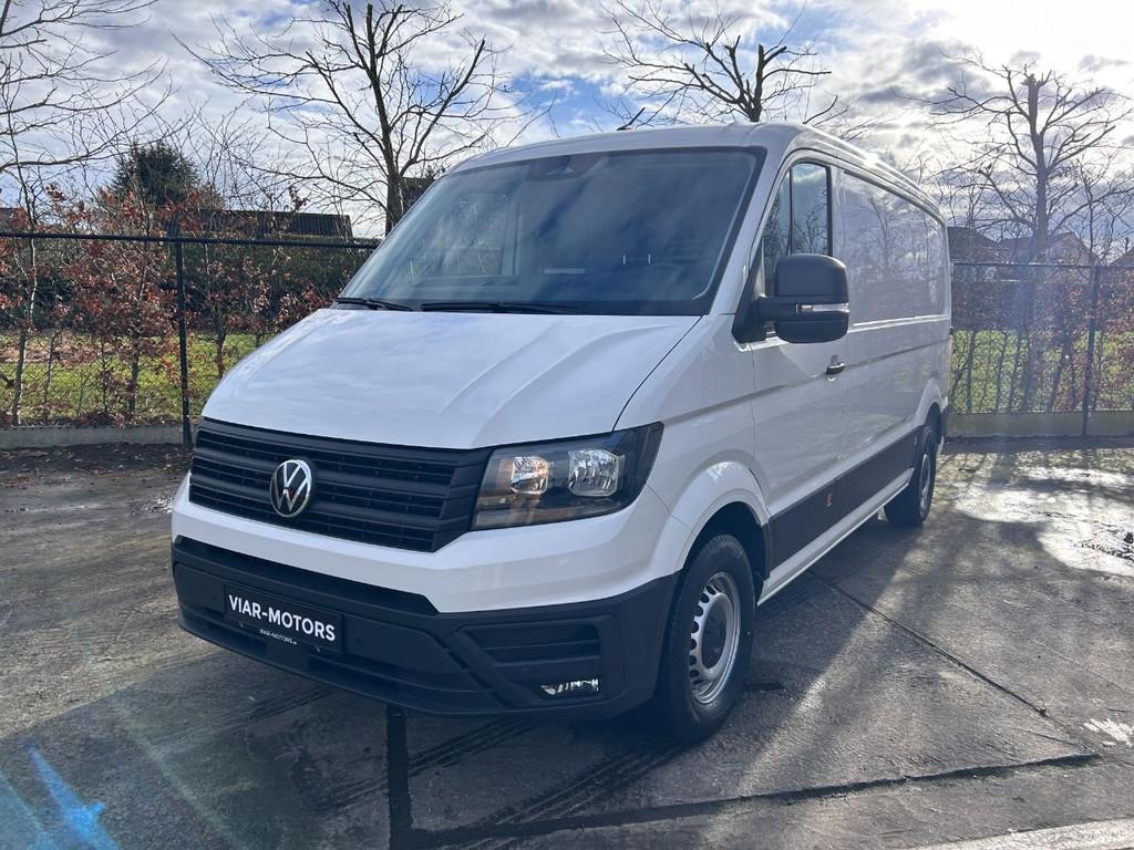 Volkswagen Crafter L3H2-FWD-Camera+Parkeerhulp-Afgewerkte La, Auto's, Bestelwagens en Lichte vracht, Voorwielaandrijving, Gebruikt