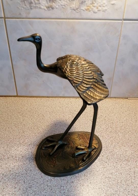 Postuur - Bronzen vogel, Antiek en Kunst, Kunst | Designobjecten, Ophalen