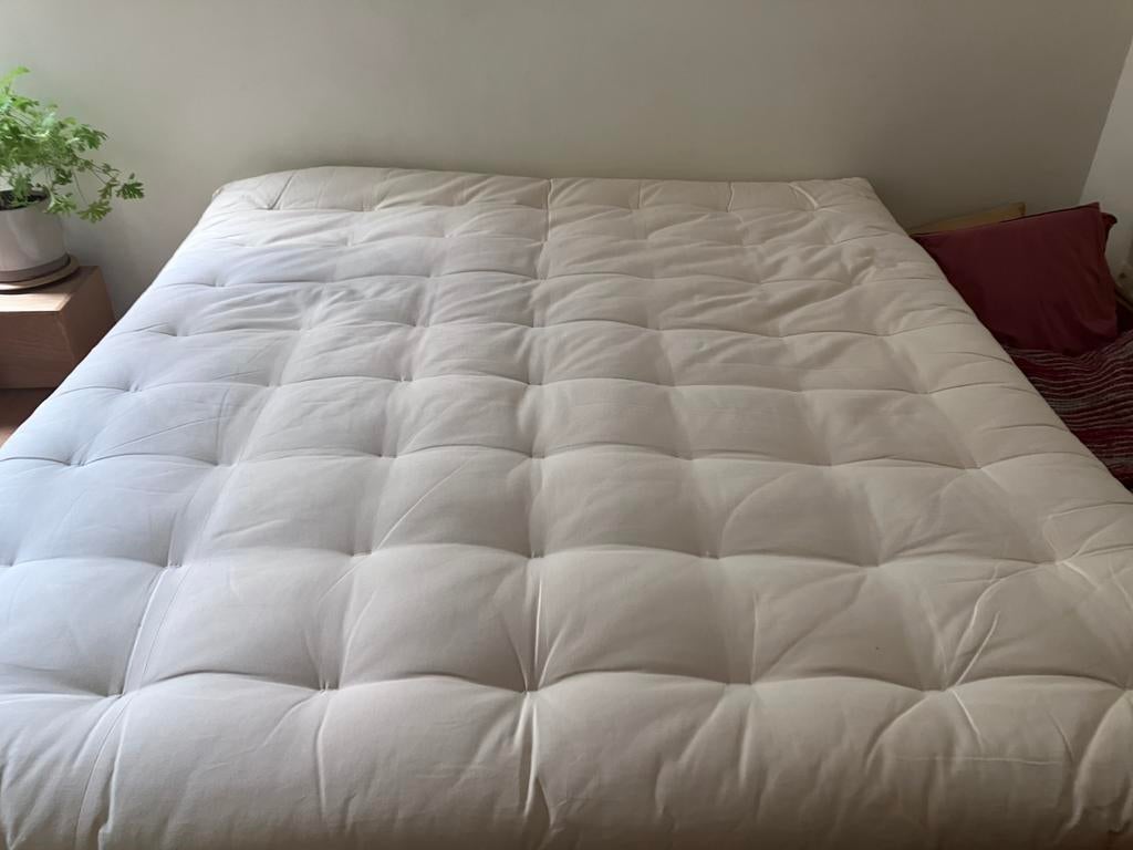 Futon bio katoen gemaakt in Nederland Futonkatja  180x200cm, Maison & Meubles, Matelas, Comme neuf, Enlèvement, 180 cm