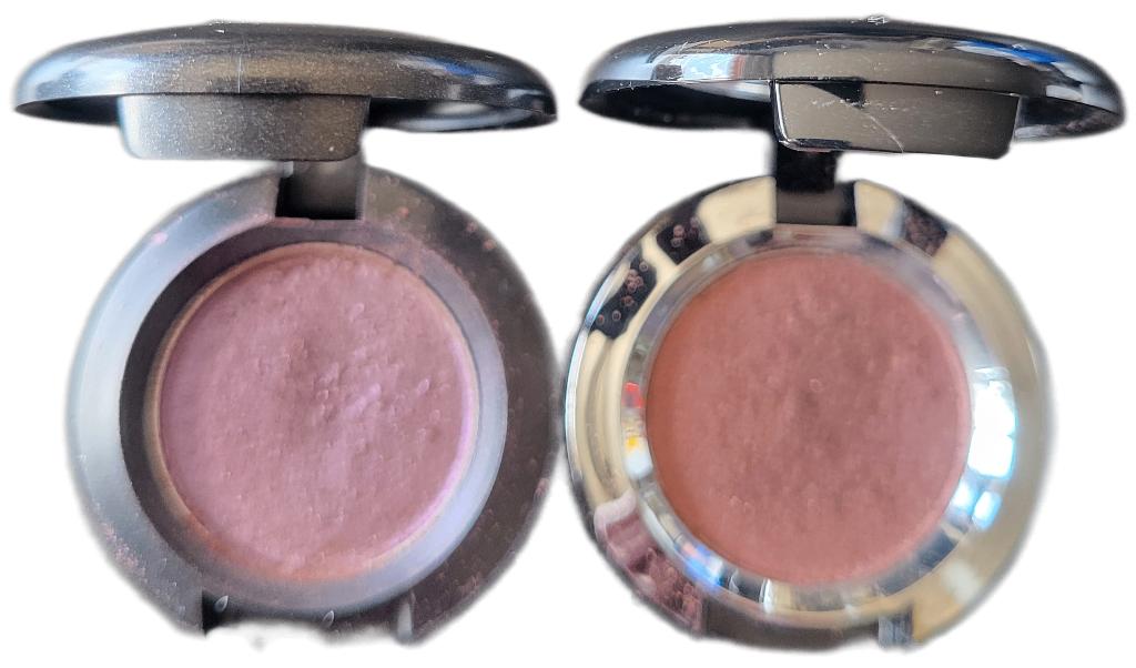 Lot de 2 fards à paupières Mac, Maquillage, Enlèvement ou Envoi, Brun, Utilisé