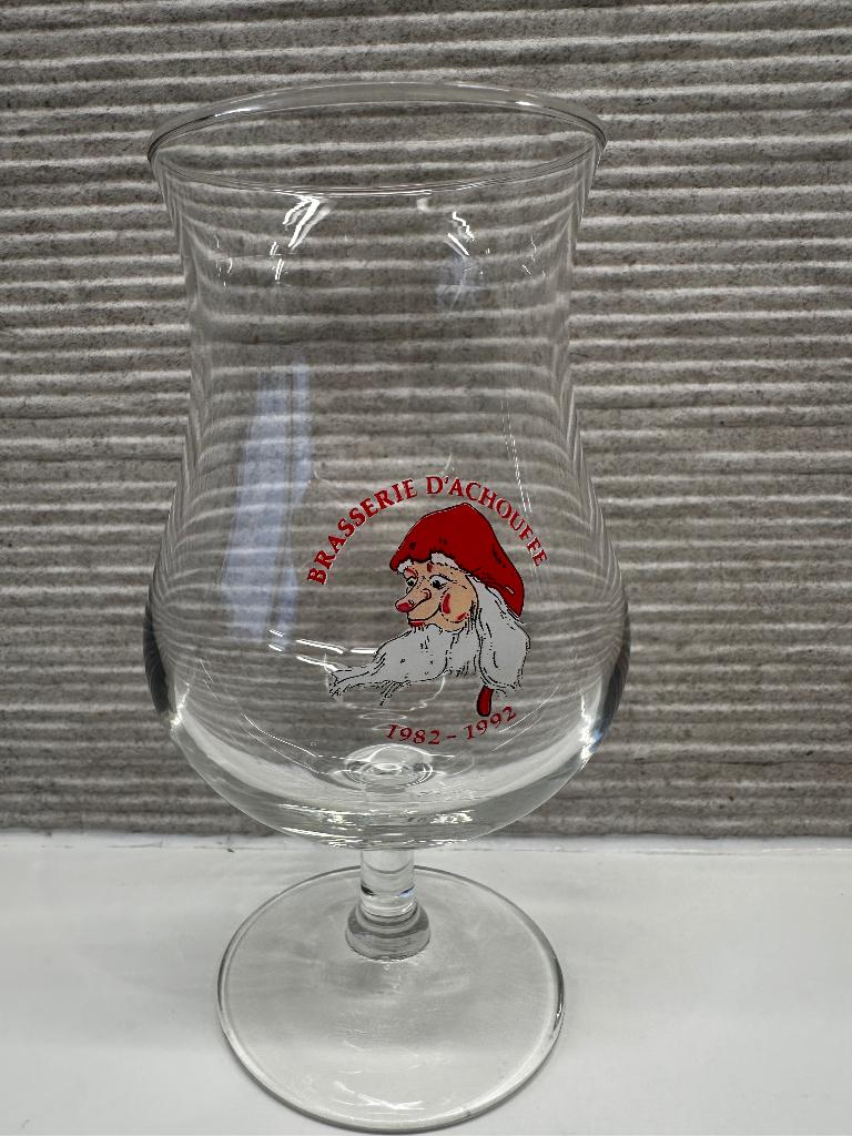 Zeldzaam La Chouffe glas 1982-1992, Verzamelen, Ophalen of Verzenden, Zo goed als nieuw, Glas of Glazen, Overige merken