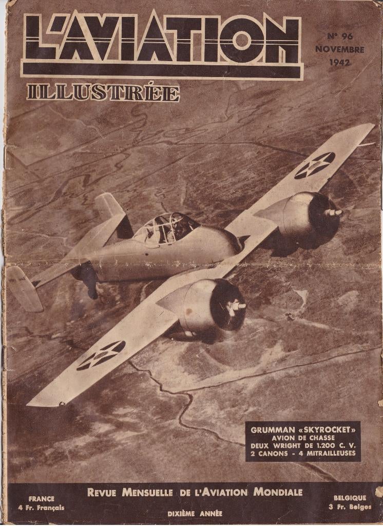 L'aviation illustrée n 96, novembre 1942, Livres, Enlèvement ou Envoi, Utilisé, Autres types