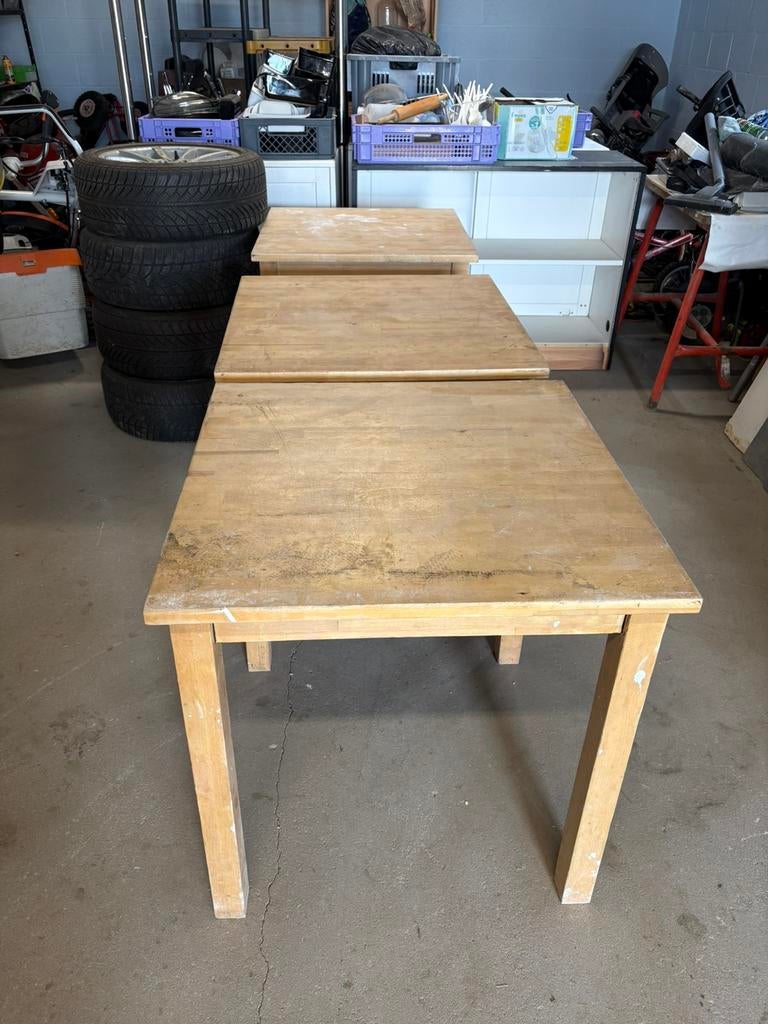 Table en bois de chez ikea 4 pieces, Maison & Meubles, Enlèvement, Utilisé, Carré